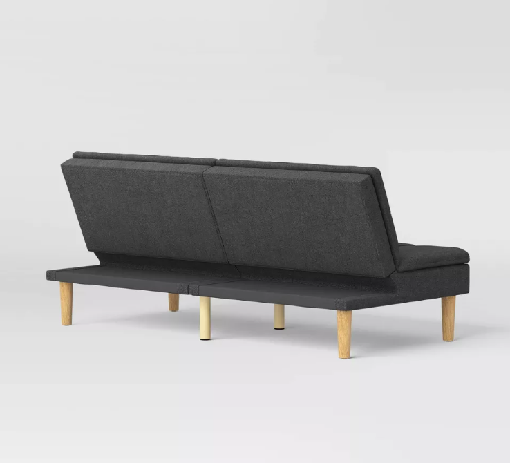 69" Tufted Futon Sofa GRAY